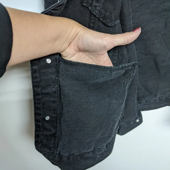 Nickelodeon Sponge Bob Unisex Black Jean Jacket L - Picture 7 of 8